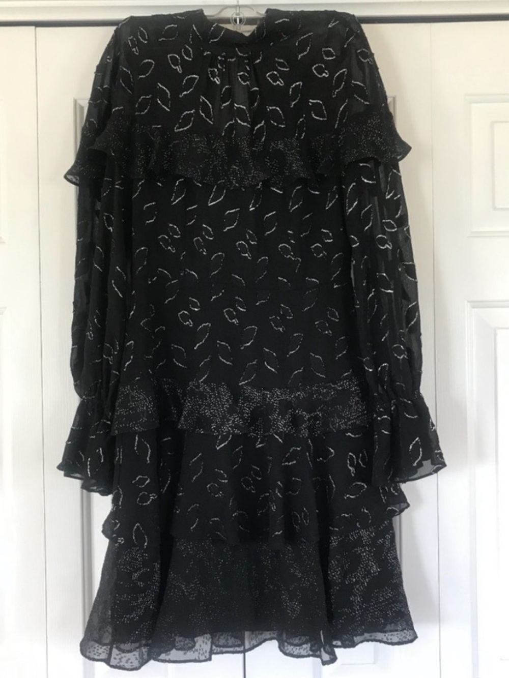BCGCMaxAzria Little Black Dress! Layered, Semi Sheer Bodice, Lined Skirt. Size 4